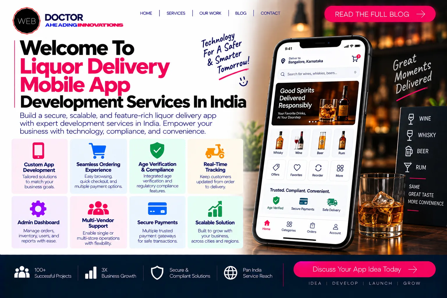 Welcome To Liquor Delivery Mobile App Development Services In India