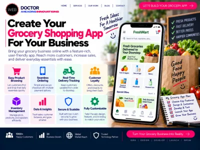 Create Your Grocery Shopping App For Your Business