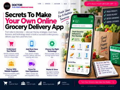 Secrets To Make Your Own Online Grocery Delivery App    