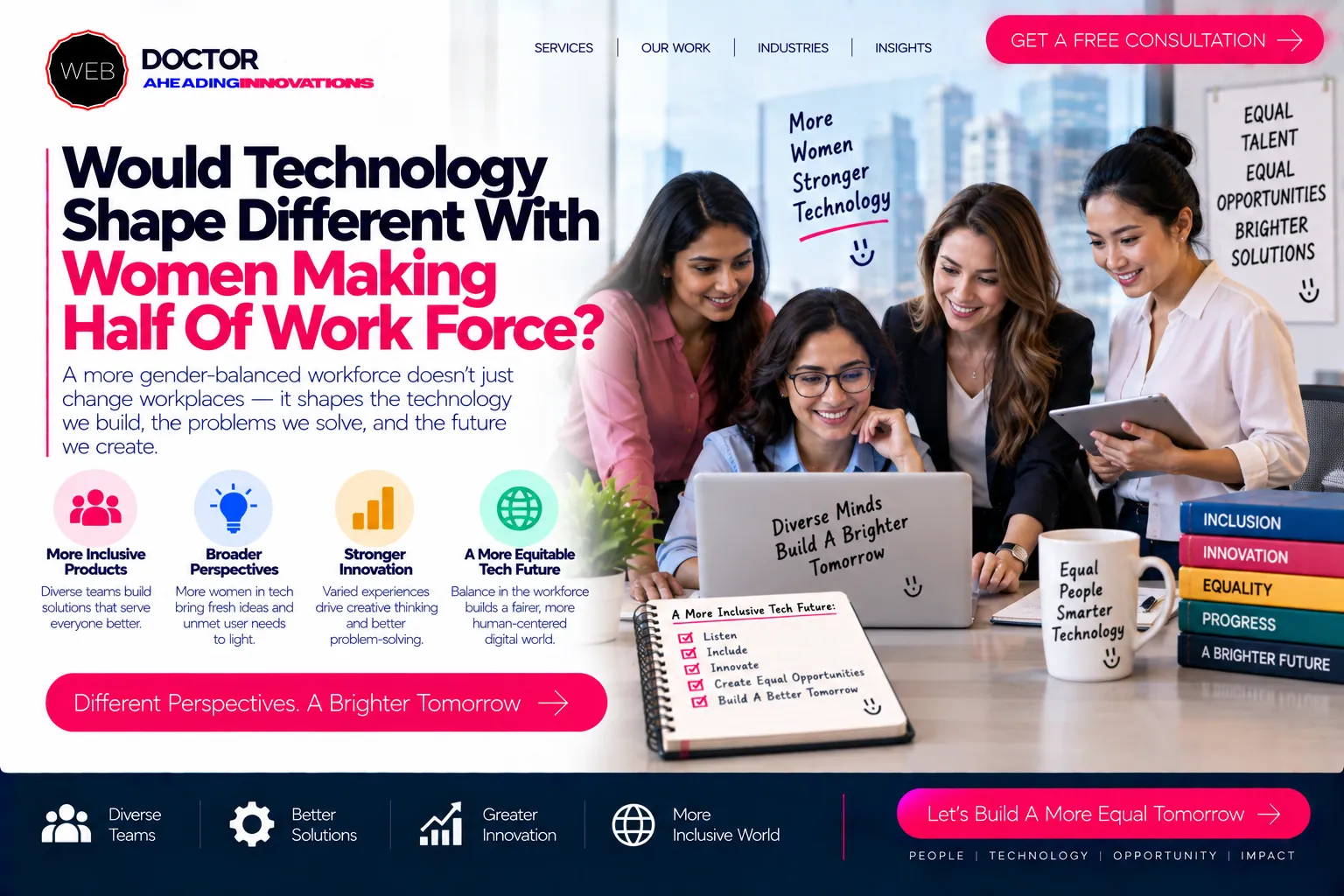 Would Technology Shape Different With Women Making Half Of Work Force?
