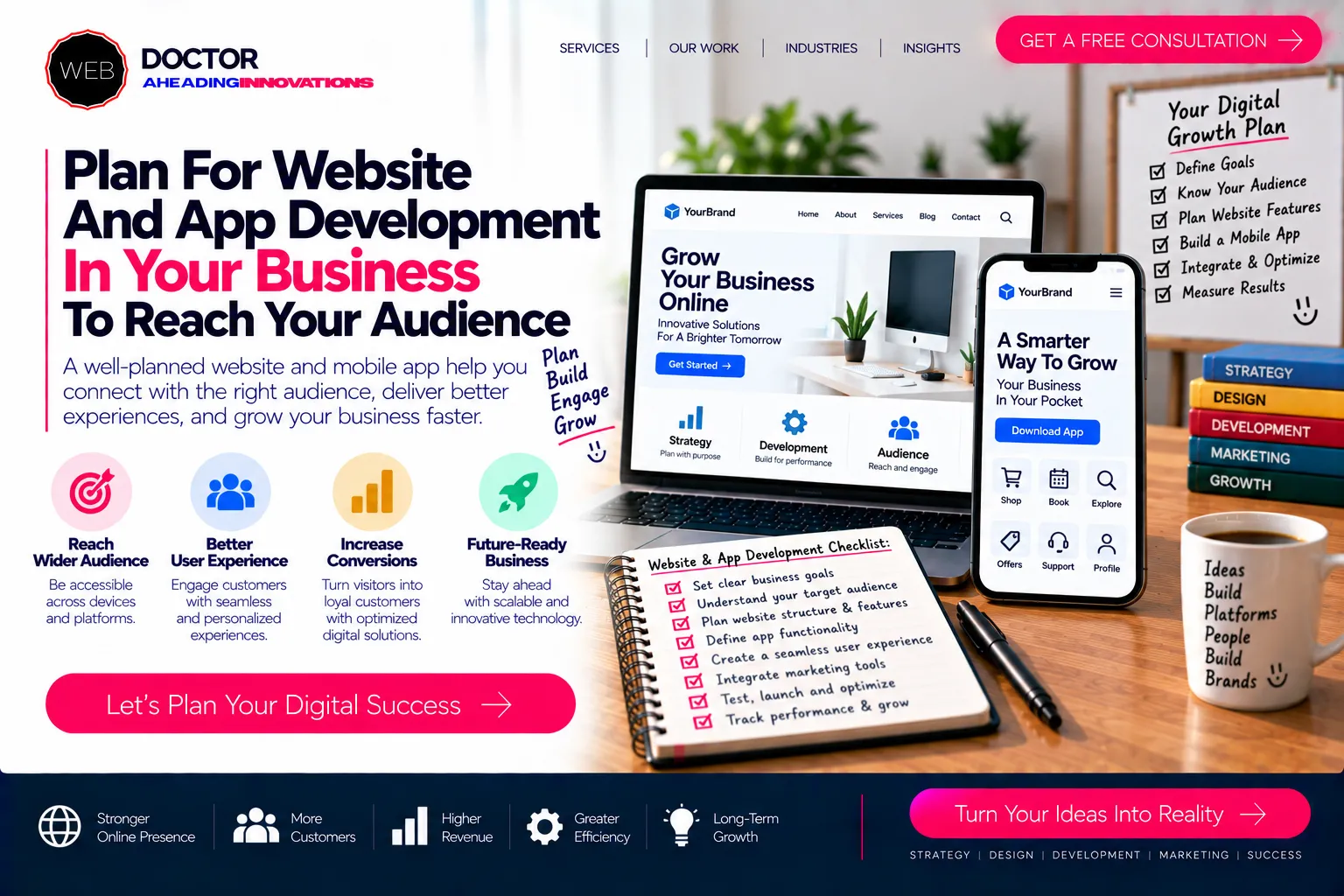 Plan For Website And App Development In Your Business To Reach Your Audience