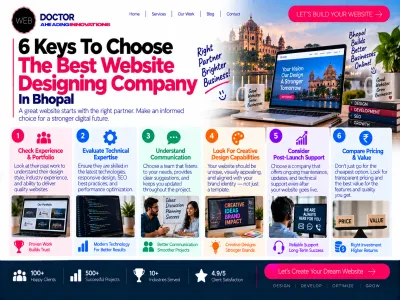 6 Keys To Choose The Best Website Designing Company In Bhopal