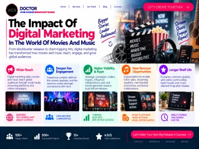 Impact Of Digital Marketing In The World Of Movies And Music